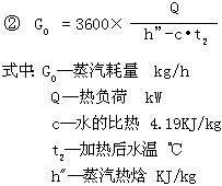 西門(mén)熱水機(jī)械SEMEM HJ型浸沒(méi)式汽水混合器 選型公式2